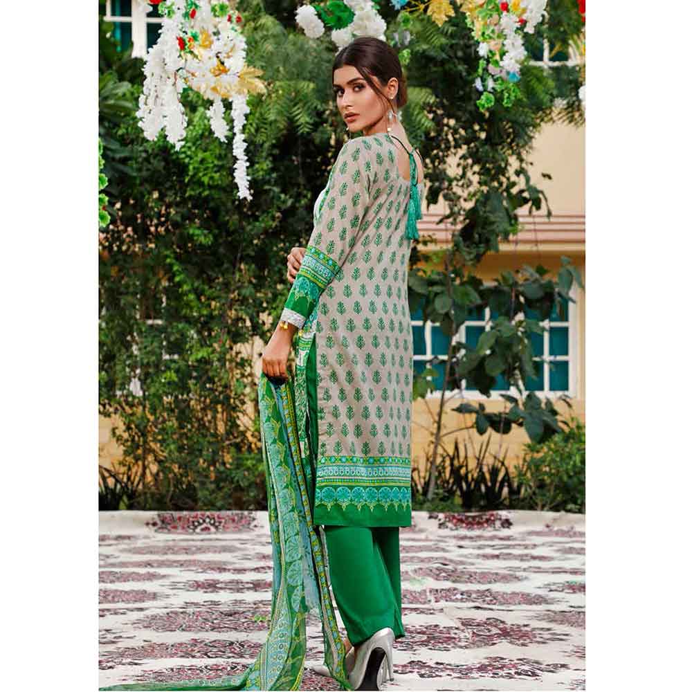 Zobia Noor Embroidered Lawn 3 Piece Un-Stitched Suit - ZN-01B, Women, 3Pcs Shalwar Suit, Salam's Textiles, Chase Value