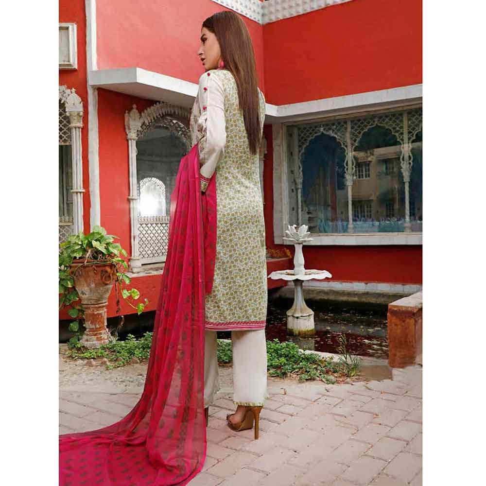 Zobia Noor Embroidered Lawn 3 Piece Un-Stitched Suit - ZN-03B, Women, 3Pcs Shalwar Suit, Salam's Textiles, Chase Value