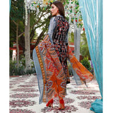 Zobia Noor Embroidered Lawn 3 Piece Un-Stitched Suit - ZN-04B, Women, 3Pcs Shalwar Suit, Salam's Textiles, Chase Value