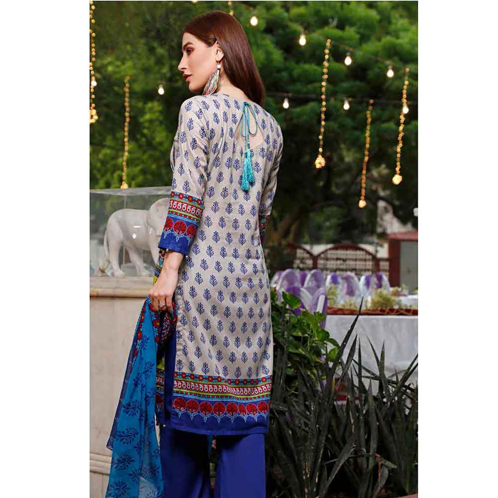 Zobia Noor Embroidered Lawn 3 Piece Un-Stitched Suit - ZN-06B, Women, 3Pcs Shalwar Suit, Salam's Textiles, Chase Value