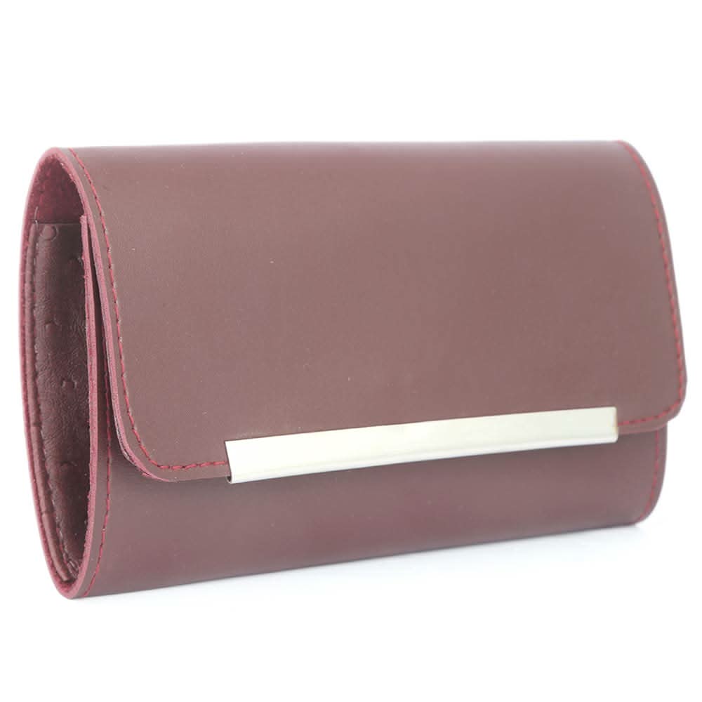 Women's Leather Wallet (ZZ-8) - Maroon, Women, Wallets, Chase Value, Chase Value