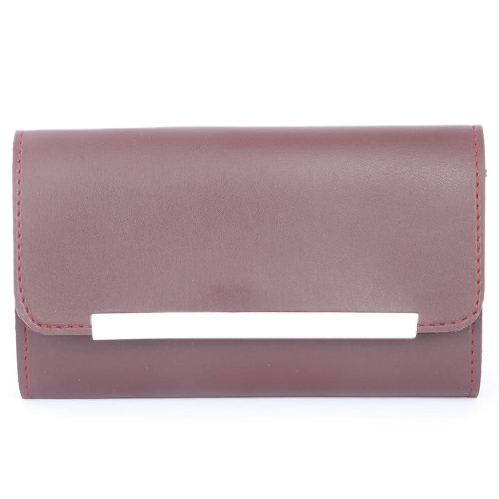 Women's Leather Wallet (ZZ-8) - Maroon, Women, Wallets, Chase Value, Chase Value