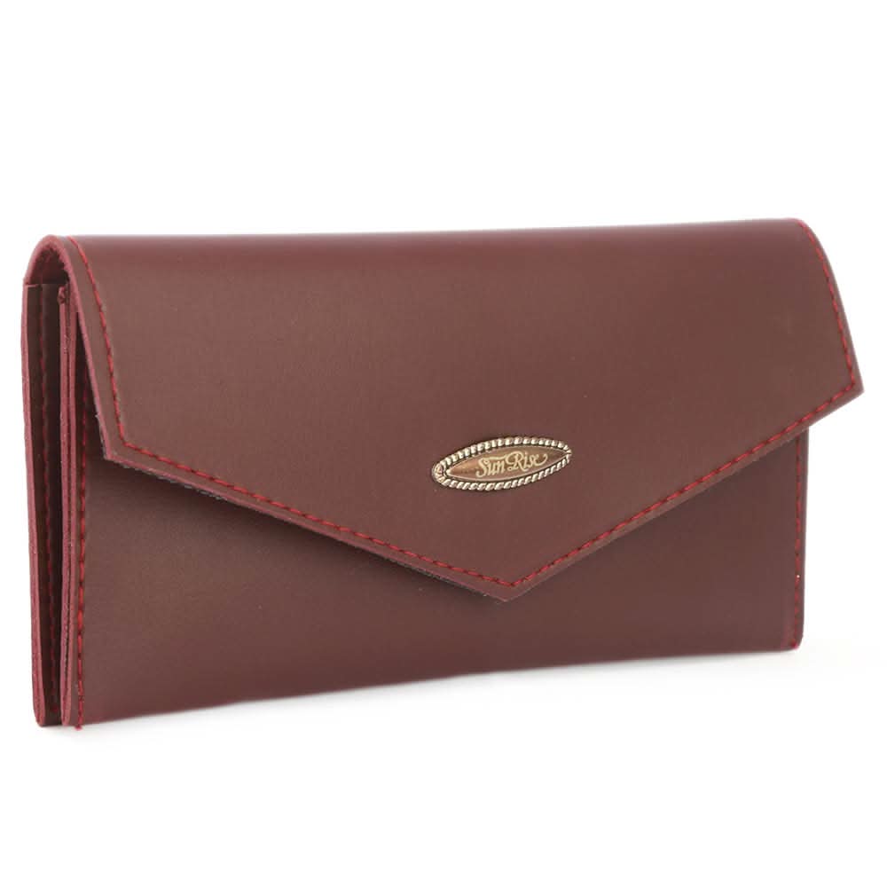 Women's Leather Wallet (ZZ-9) - Maroon, Women, Wallets, Chase Value, Chase Value