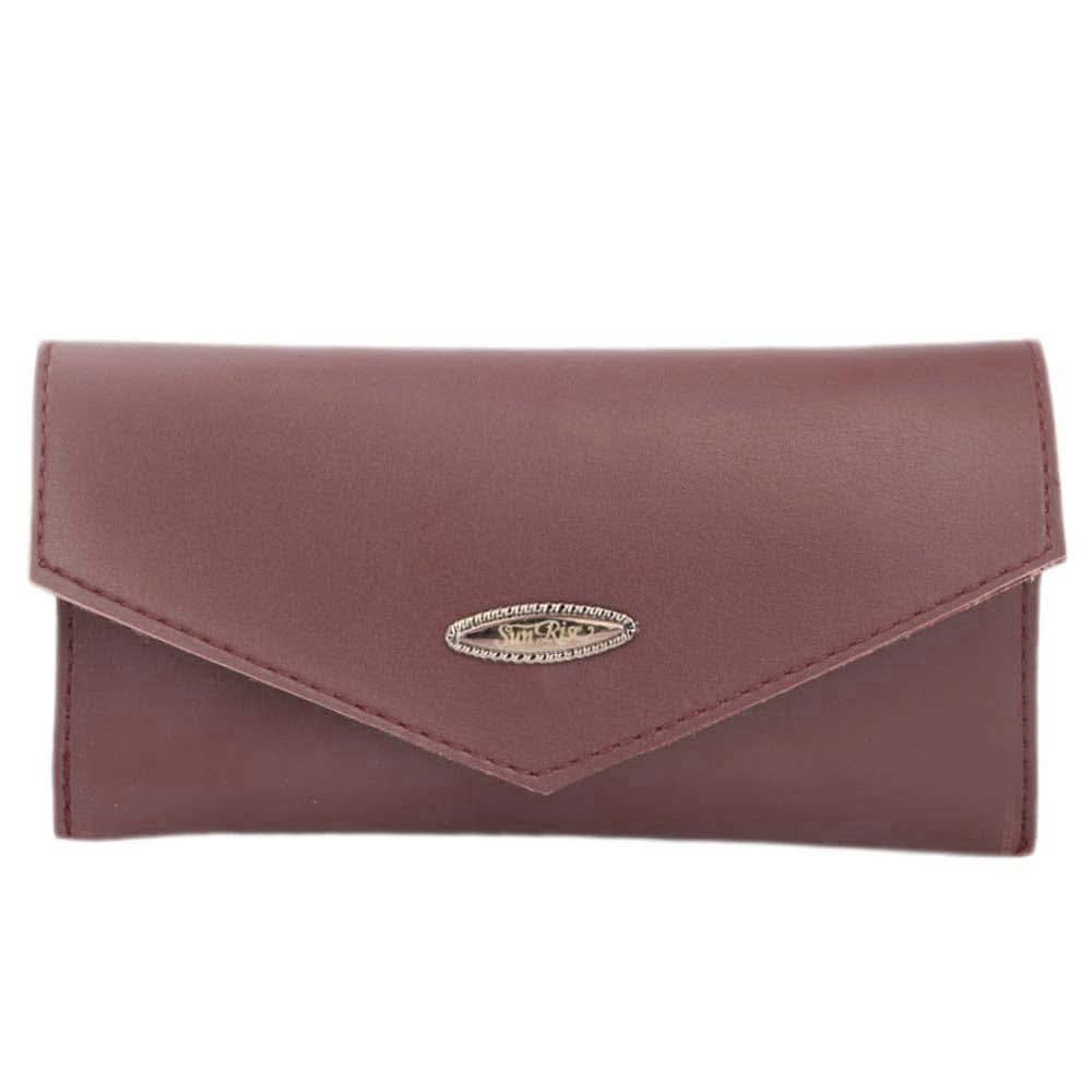 Women's Leather Wallet (ZZ-9) - Maroon, Women, Wallets, Chase Value, Chase Value
