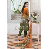 ZAAFIRA Viscose Digital Printed Embroidered 3 Pcs Un-Stitched Suit - 2028, Women, 3Pcs Shalwar Suit, Tawakkal Fabrics, Chase Value