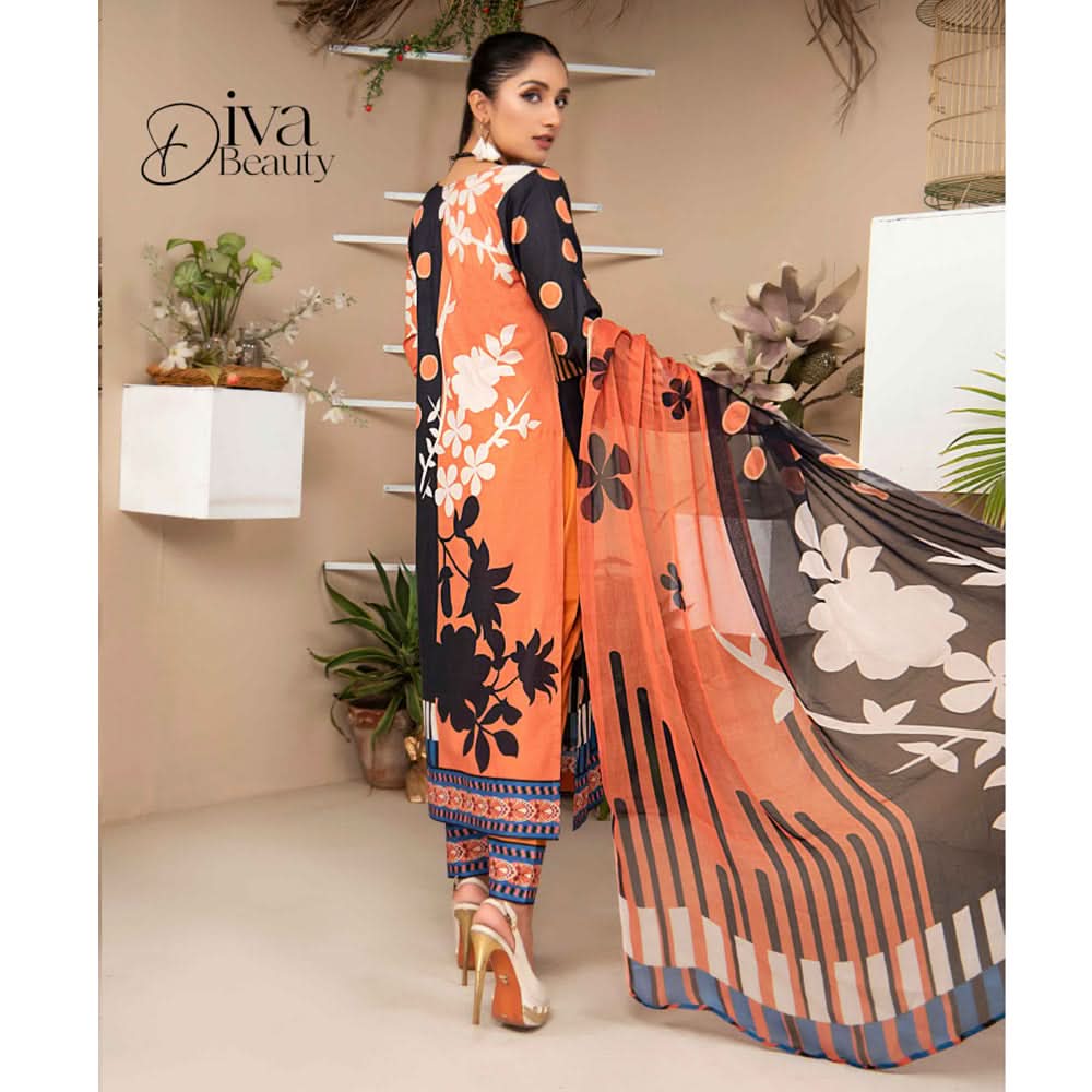 Bin Hameed Zammurd Embroidered Lawn Unstitched 3 Pcs Suit - 07, Women, 3Pcs Shalwar Suit, Rana Art, Chase Value