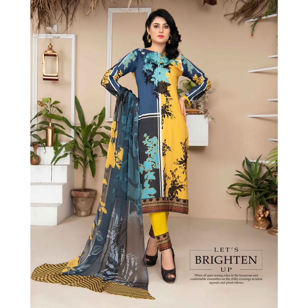 Bin Hameed Zammurd Embroidered Lawn Unstitched 3 Pcs Suit - 09, Women, 3Pcs Shalwar Suit, Rana Art, Chase Value