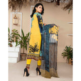 Bin Hameed Zammurd Embroidered Lawn Unstitched 3 Pcs Suit - 09, Women, 3Pcs Shalwar Suit, Rana Art, Chase Value
