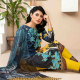 Bin Hameed Zammurd Embroidered Lawn Unstitched 3 Pcs Suit - 09, Women, 3Pcs Shalwar Suit, Rana Art, Chase Value