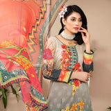 Bin Hameed Zammurd Embroidered Lawn Unstitched 3 Pcs Suit - 10, Women, 3Pcs Shalwar Suit, Rana Art, Chase Value
