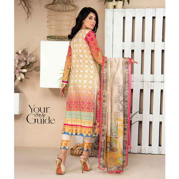 Bin Hameed Zammurd Embroidered Lawn Unstitched 3 Pcs Suit - 03, Women, 3Pcs Shalwar Suit, Rana Art, Chase Value