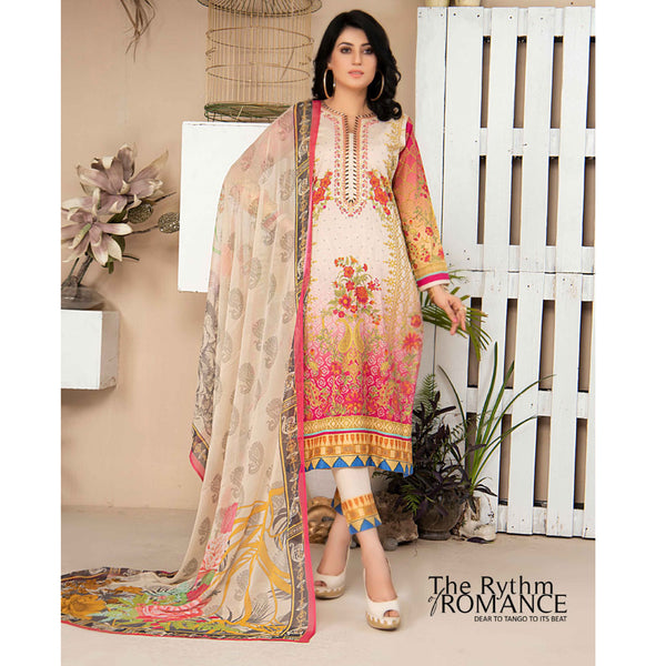 Bin Hameed Zammurd Embroidered Lawn Unstitched 3 Pcs Suit - 03, Women, 3Pcs Shalwar Suit, Rana Art, Chase Value
