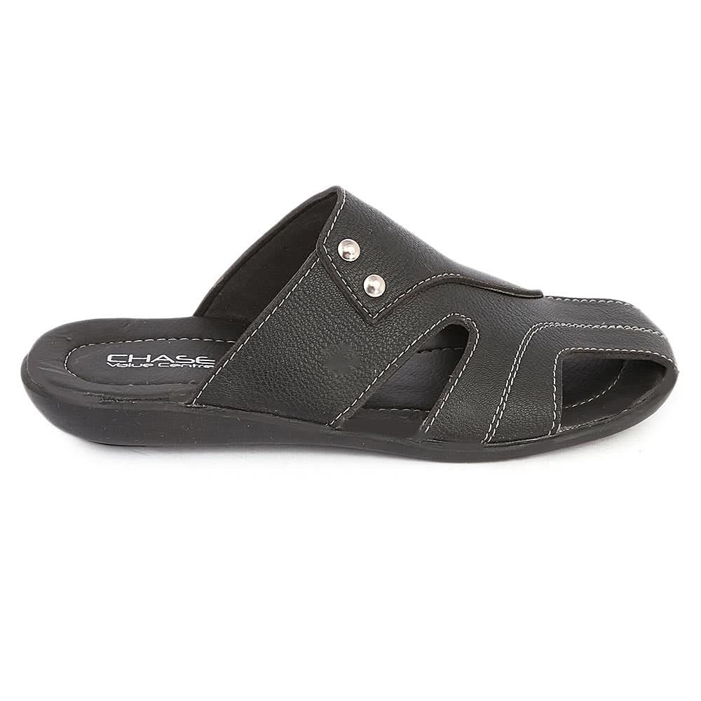 Men's Casual Slippers (A-101) - Black, Men, Slippers, Chase Value, Chase Value