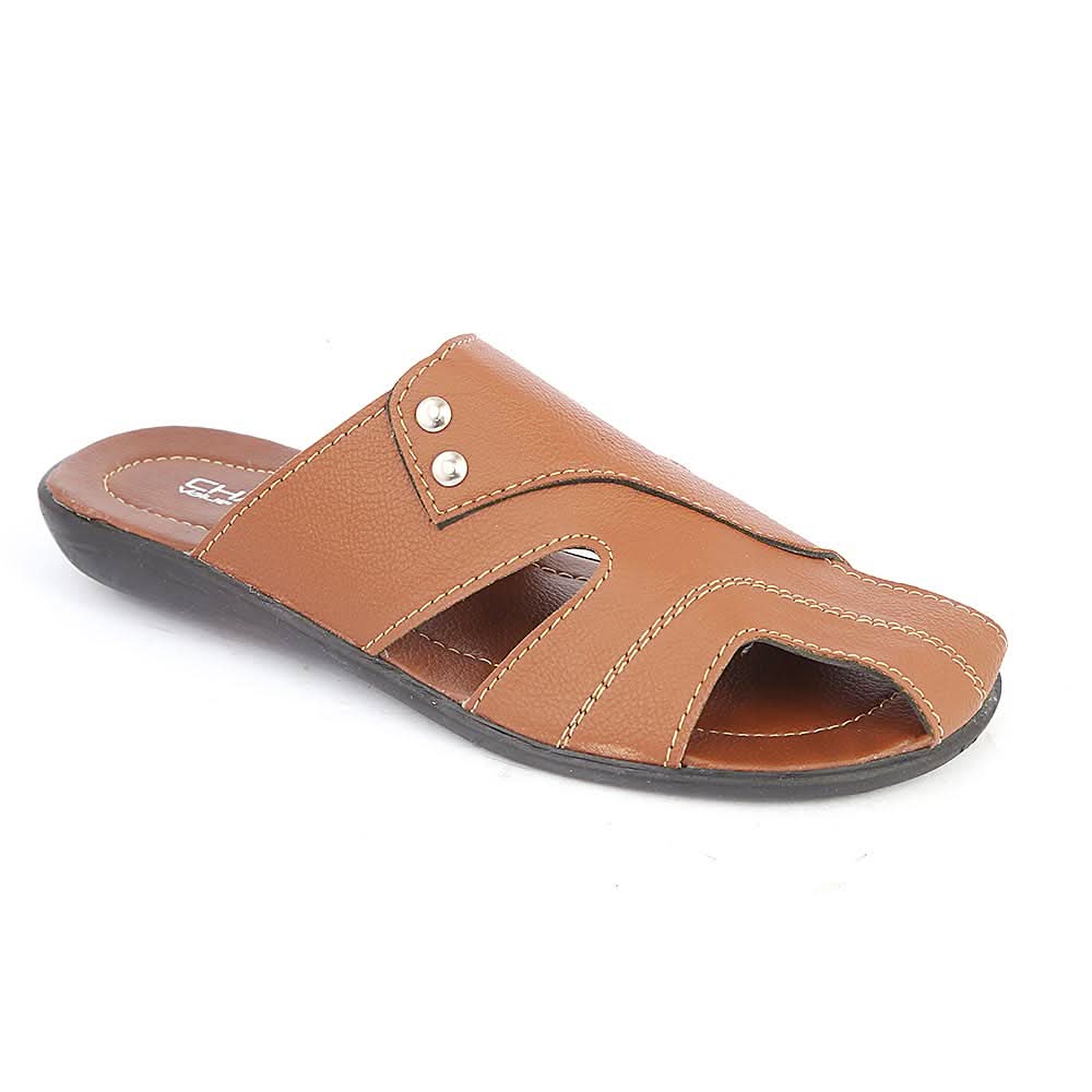 Men's Casual Slippers (A-101) - Brown, Men, Slippers, Chase Value, Chase Value