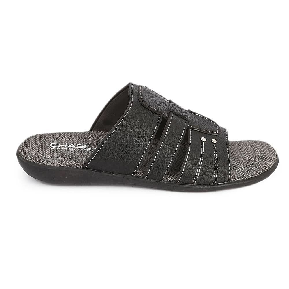 Men's Casual Slippers (A-102) - Black, Men, Slippers, Chase Value, Chase Value