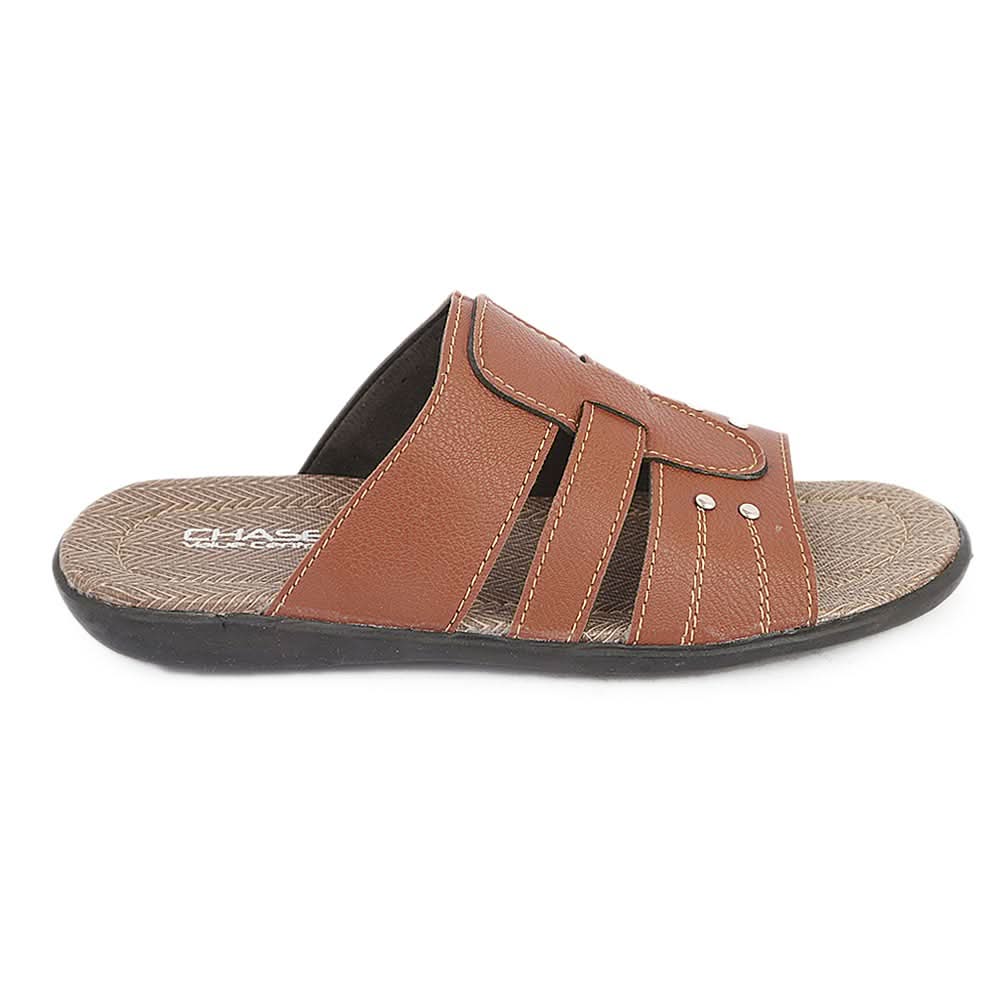 Men's Casual Slippers (A-102) - Brown, Men, Slippers, Chase Value, Chase Value