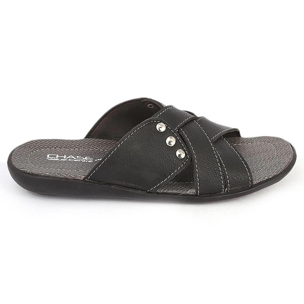 Men's Casual Slippers (A-103) - Black, Men, Slippers, Chase Value, Chase Value