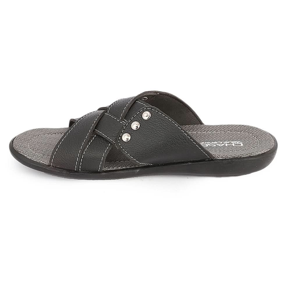 Men's Casual Slippers (A-103) - Black, Men, Slippers, Chase Value, Chase Value