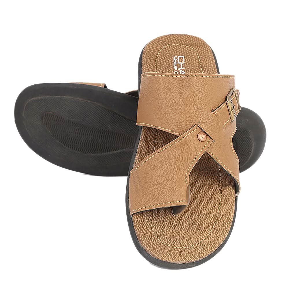 Men's Casual Slippers (A-104) - Brown, Men, Slippers, Chase Value, Chase Value