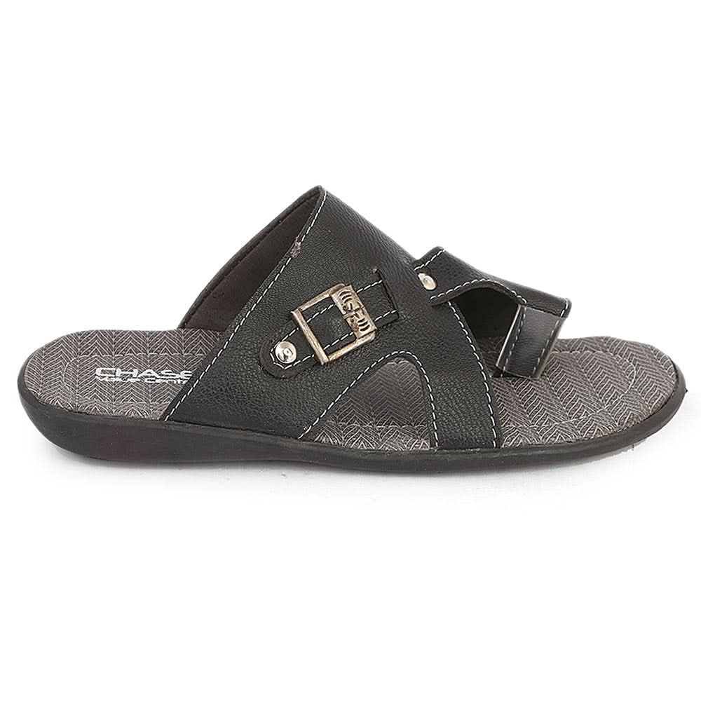 Men's Casual Slippers (A-104) - Black, Men, Slippers, Chase Value, Chase Value