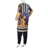 Women's Digital Khaddar 2pcs Suit - Navy Blue, Women Shalwar Suits, Chase Value, Chase Value