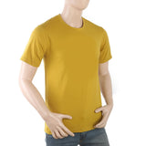 Men's Half Sleeves Printed T-Shirt - Mustard, Men, T-Shirts And Polos, Chase Value, Chase Value