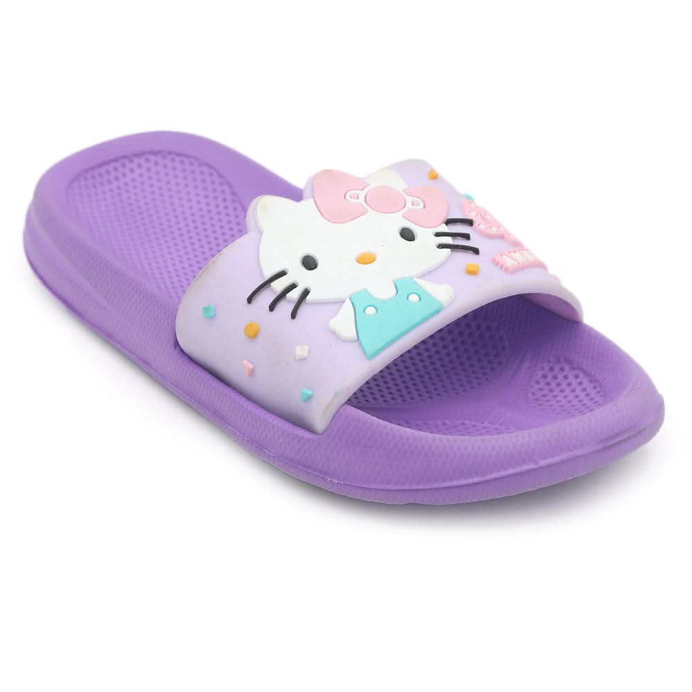 Girls Slipper Hello Kitty 24-35 Aqa1 - Purple, Kids, Pump, Chase Value, Chase Value