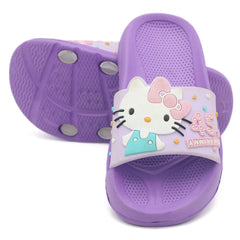Girls Slipper Hello Kitty 24-35 Aqa1 - Purple, Kids, Pump, Chase Value, Chase Value