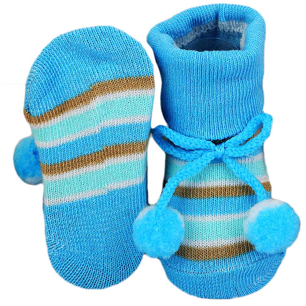 Newborn Booties - Light Blue, Kids, NB Shoes And Socks, Chase Value, Chase Value