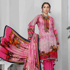 Sahir Classic Printed Lawn 3 Pcs Unstitched Suit - 4-C, Women, 3Pcs Shalwar Suit, Chase Value, Chase Value