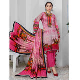 Sahir Classic Printed Lawn 3 Pcs Unstitched Suit - 4-C, Women, 3Pcs Shalwar Suit, Chase Value, Chase Value