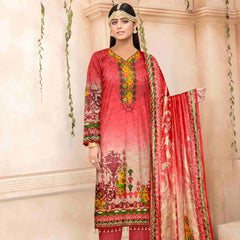 Sahir Classic Printed Lawn 3 Pcs Unstitched Suit - 5-A, Women, 3Pcs Shalwar Suit, Chase Value, Chase Value