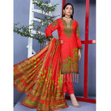Sahir Classic Printed Lawn 3 Pcs Unstitched Suit - 9-A, Women, 3Pcs Shalwar Suit, Chase Value, Chase Value