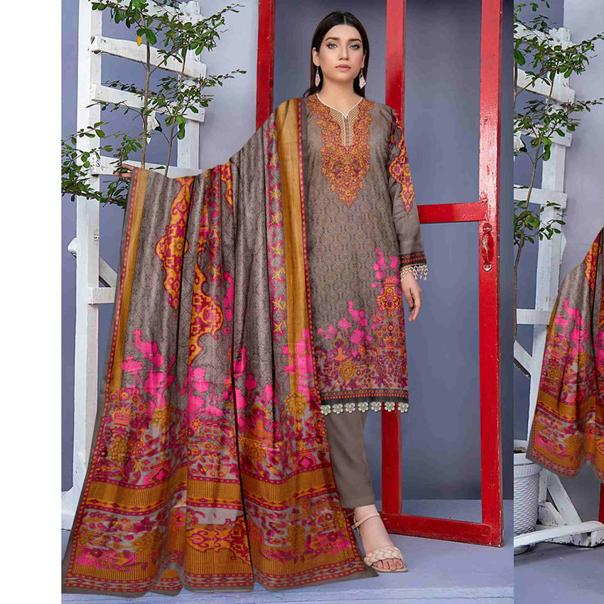 Sahir Classic Printed Lawn 3 Pcs Unstitched Suit - 9-B, Women, 3Pcs Shalwar Suit, Chase Value, Chase Value