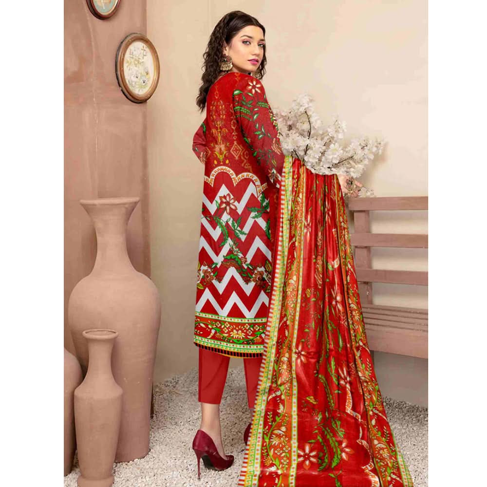 Sahir Classic Printed Lawn 3 Pcs Unstitched Suit - 10-A, Women, 3Pcs Shalwar Suit, Chase Value, Chase Value