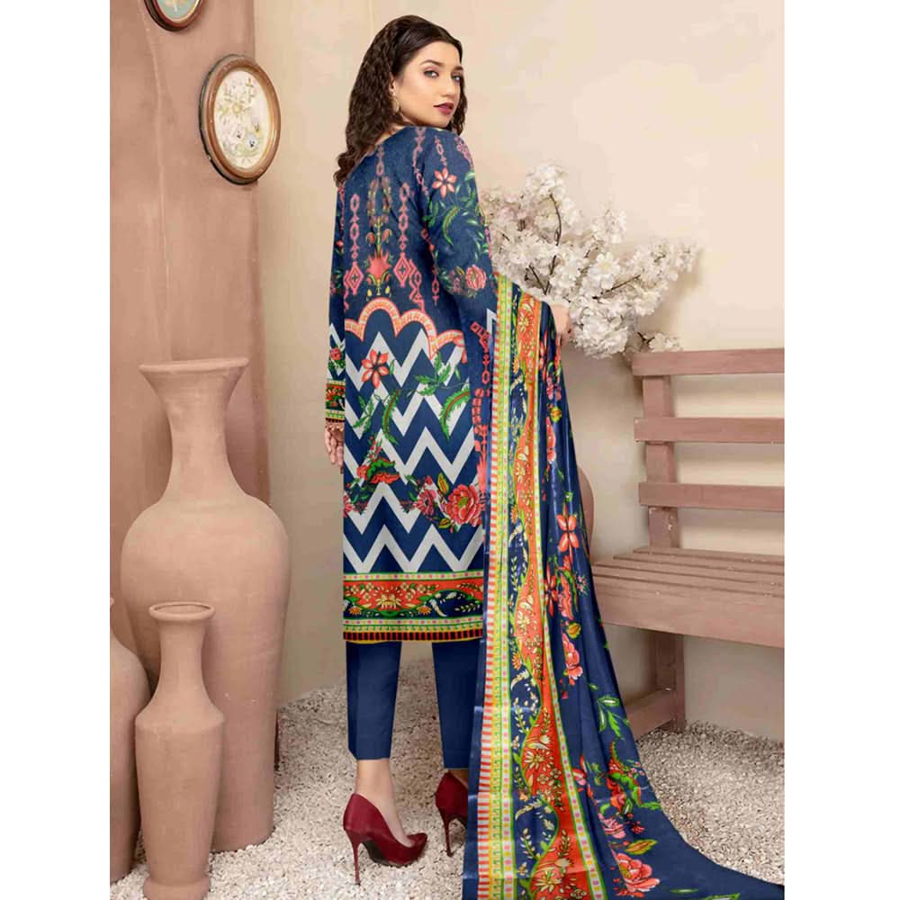 Sahir Classic Printed Lawn 3 Pcs Unstitched Suit - 10-B, Women, 3Pcs Shalwar Suit, Chase Value, Chase Value