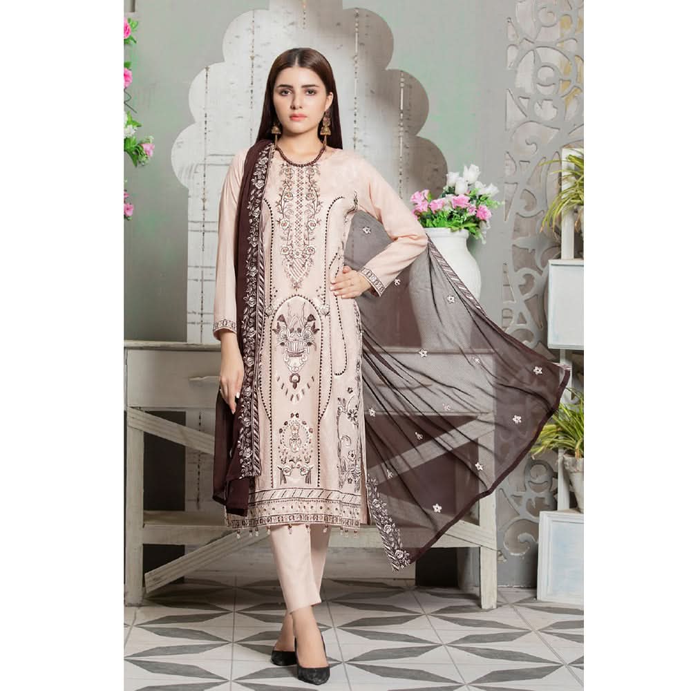 Bin Hameed Zaavia Embroidered Lawn Unstitched 3 Pcs Suit - AY-2998, Women, 3Pcs Shalwar Suit, Rana Art, Chase Value