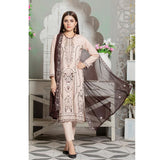Bin Hameed Zaavia Embroidered Lawn Unstitched 3 Pcs Suit - AY-2998, Women, 3Pcs Shalwar Suit, Rana Art, Chase Value