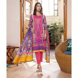 Zoohra Digital Printed Embroidered Lawn Un-Stitched 3Pcs Suit - 7, Women, 3Pcs Shalwar Suit, ZS Textiles, Chase Value