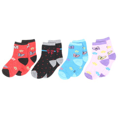 Girls Socks Pack Of 4 - Multi, Kids, Girls Socks, Chase Value, Chase Value