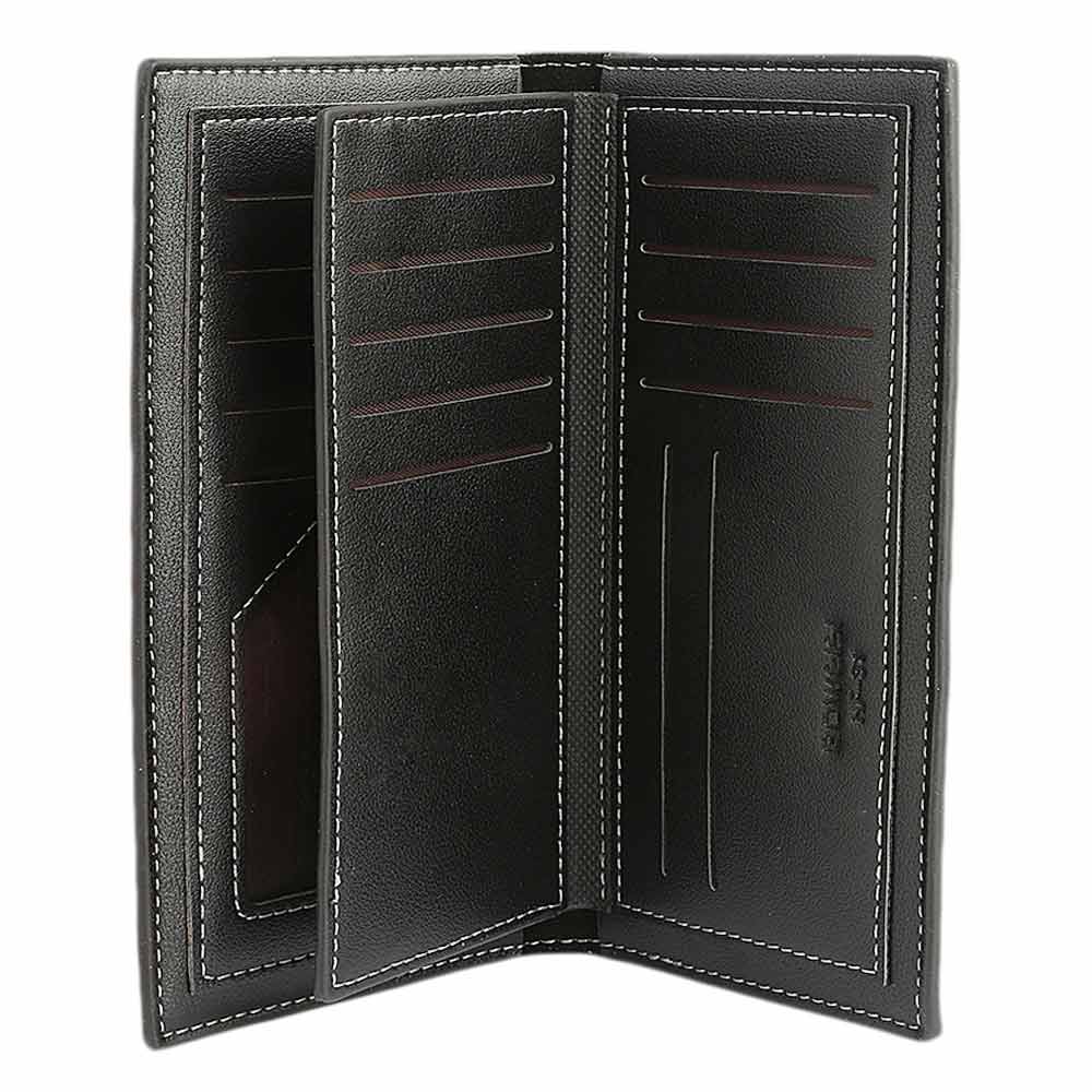 Men's Cheque Book Wallet - Black, Men, Wallets, Chase Value, Chase Value
