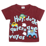 Newborn Boys T-Shirt - Maroon, Kids, NB Boys Shirts And T-Shirts, Chase Value, Chase Value