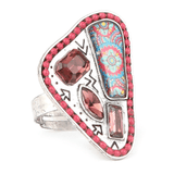 Women's Fancy Stone Ring - Pink - test-store-for-chase-value