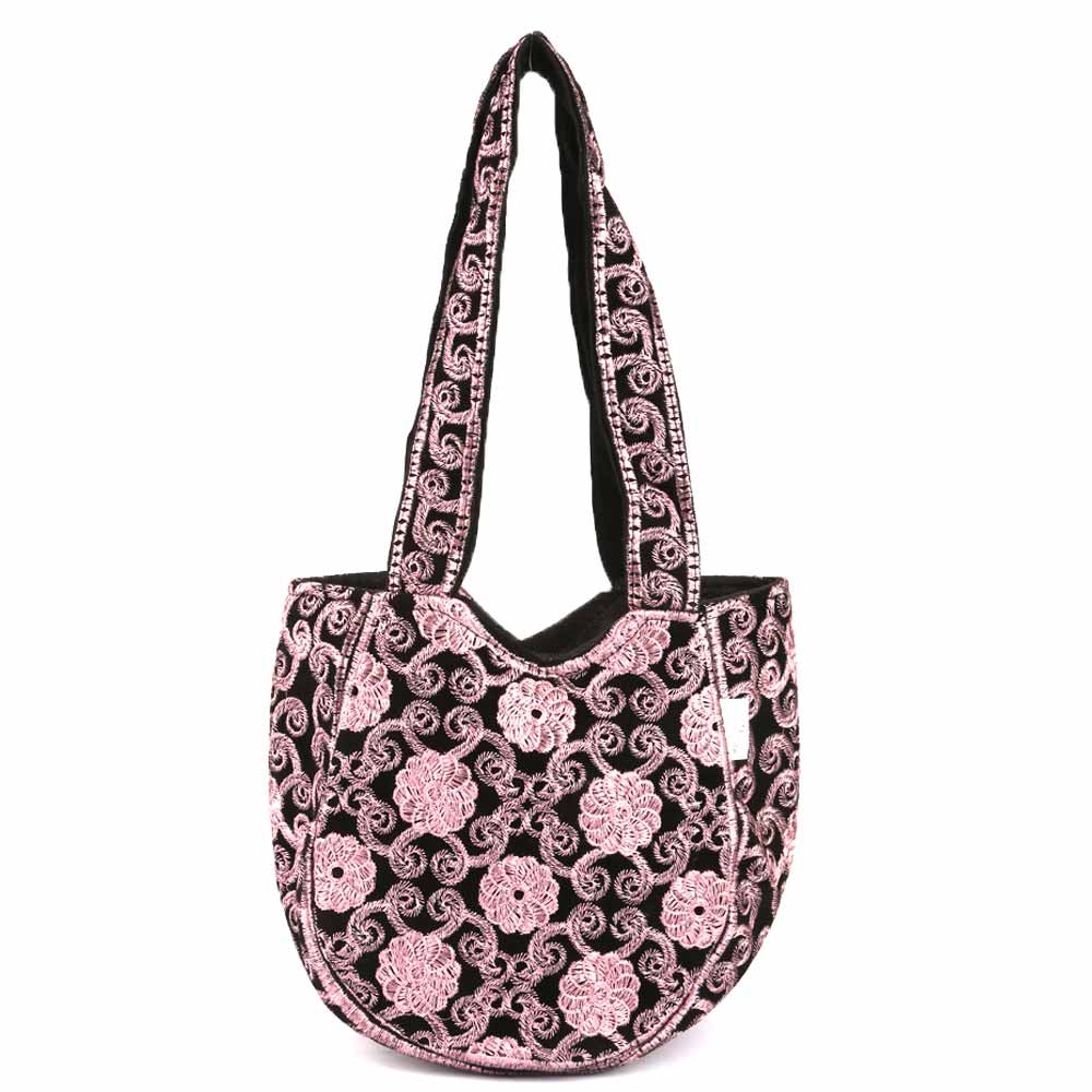 Women's Embroidered Shoulder Handbag - Pink, Women's Handbags, Chase Value, Chase Value