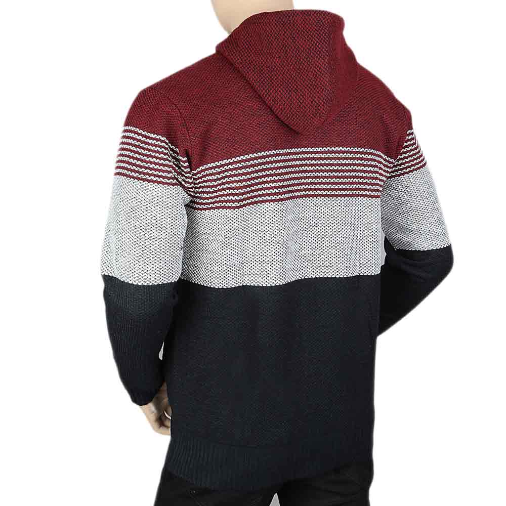 Men's Full Sleeves Hooded Zipper Upper - Maroon, Men, Jackets and Hoodies, Chase Value, Chase Value