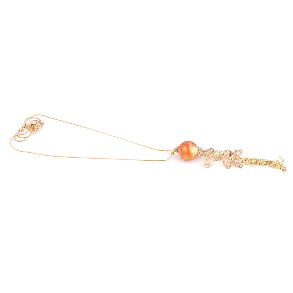 Women's Beads Long Mala - Mustard, Women, Chains & Lockets, Chase Value, Chase Value
