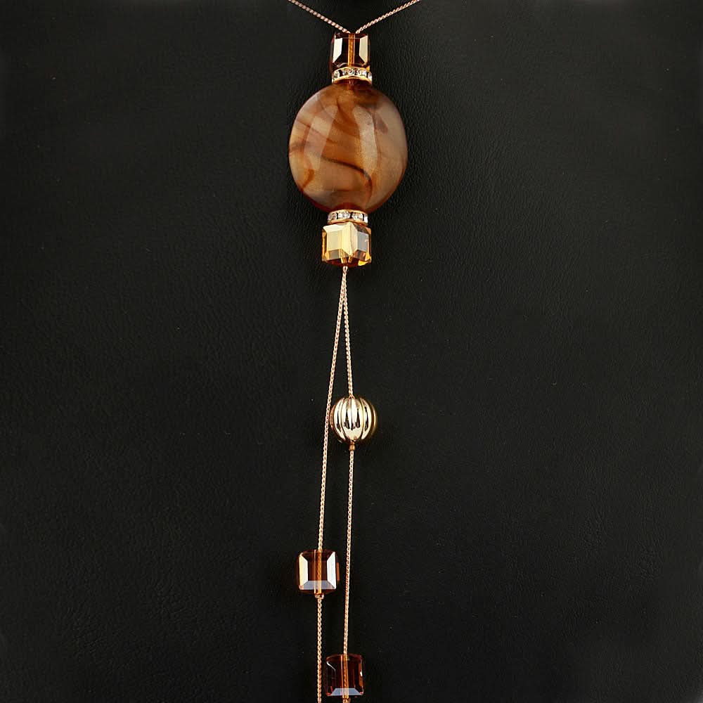 Women's Beads Long Mala - Brown, Women, Chains & Lockets, Chase Value, Chase Value