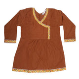 Girls Embroidered 2 Piece Suit - Brown, Kids, Girls Sets And Suits, Chase Value, Chase Value