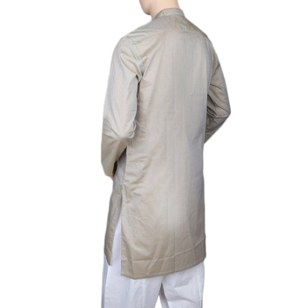 Eminent Embroidered Trim Fit Kurta For Men -Beige, Men, Kurtas, Chase Value, Chase Value