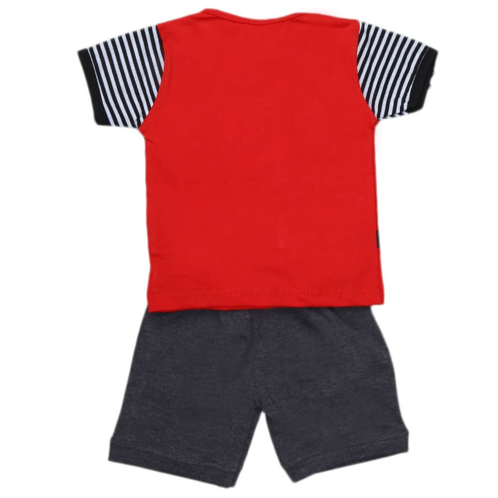 Newborn Boys Suit 2Pcs - Red, Kids, NB Boys Sets And Suits, Chase Value, Chase Value